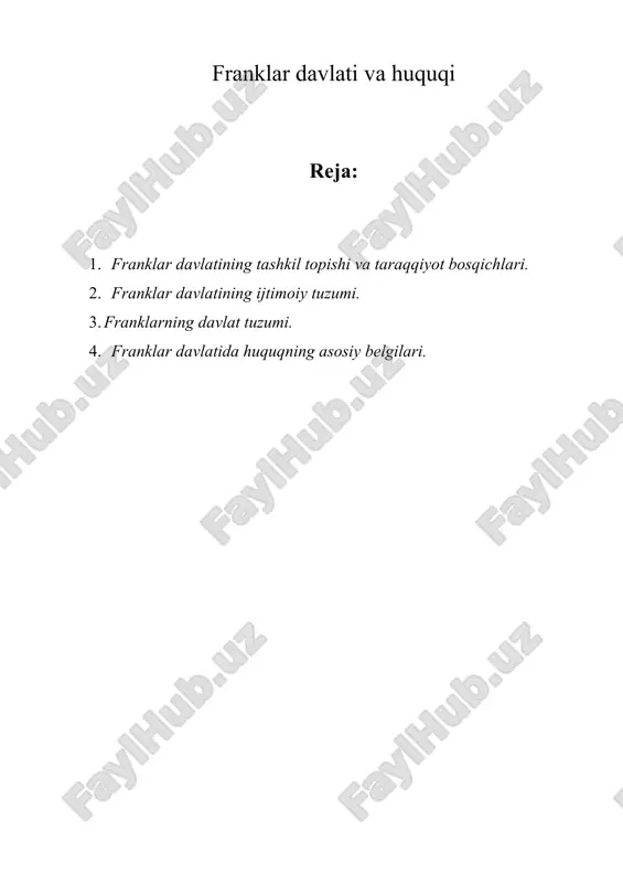 franklar davlati va huquqi — ZIP