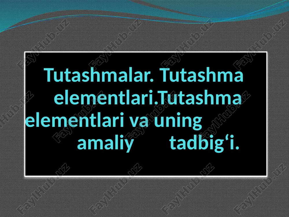 tutashmalar — PPTX
