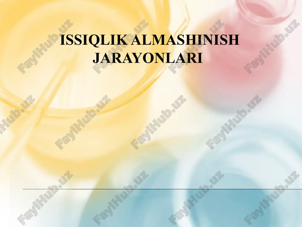 issiqlik almashinish jarayonlari — ZIP