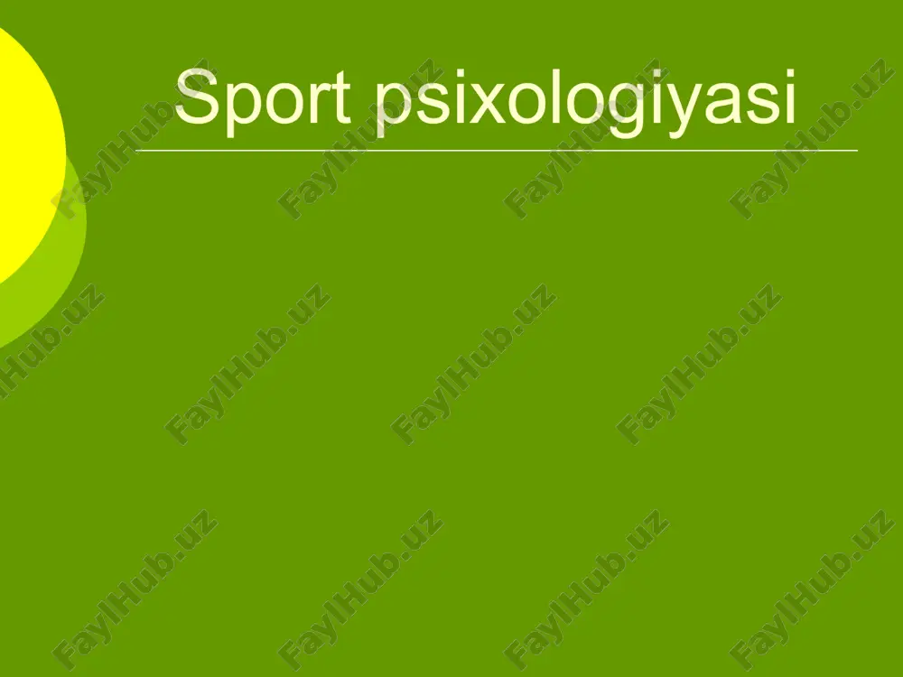 sport psixologiyasi — ZIP