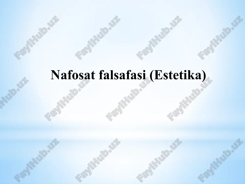 nafosat falsafasi (estetika) — ZIP