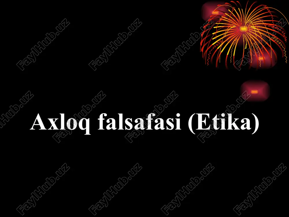 axloq falsafasi (etika) — ZIP