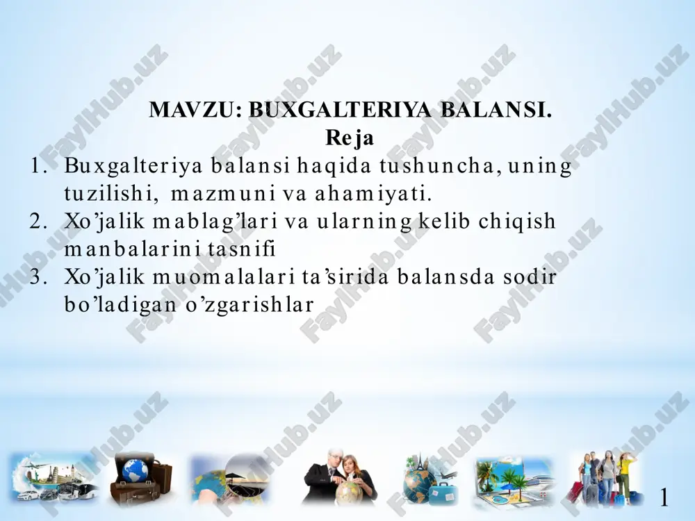 buxgalteriyа balansi — PPTX