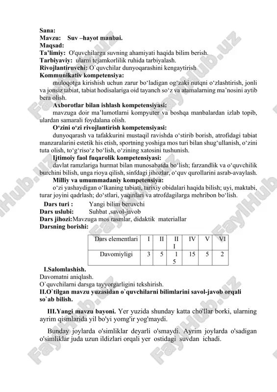 suv – hayot manbai — DOCX