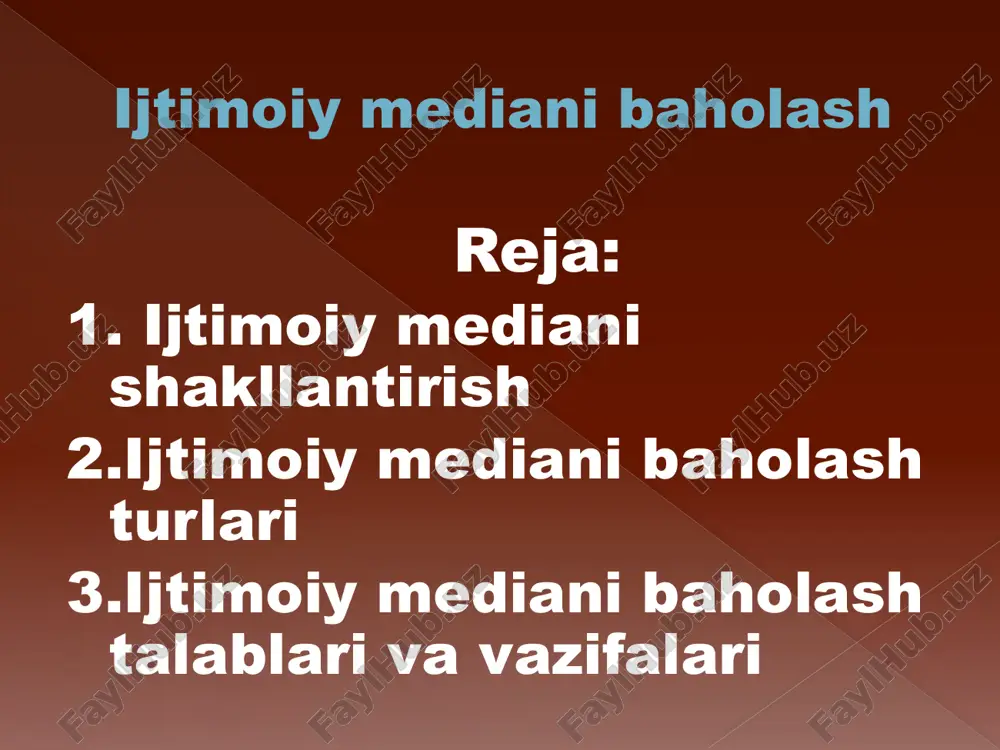 ijtimoiy mediani baholash — ZIP
