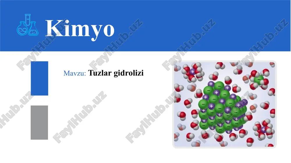 tuzlar gidrolizi — ZIP