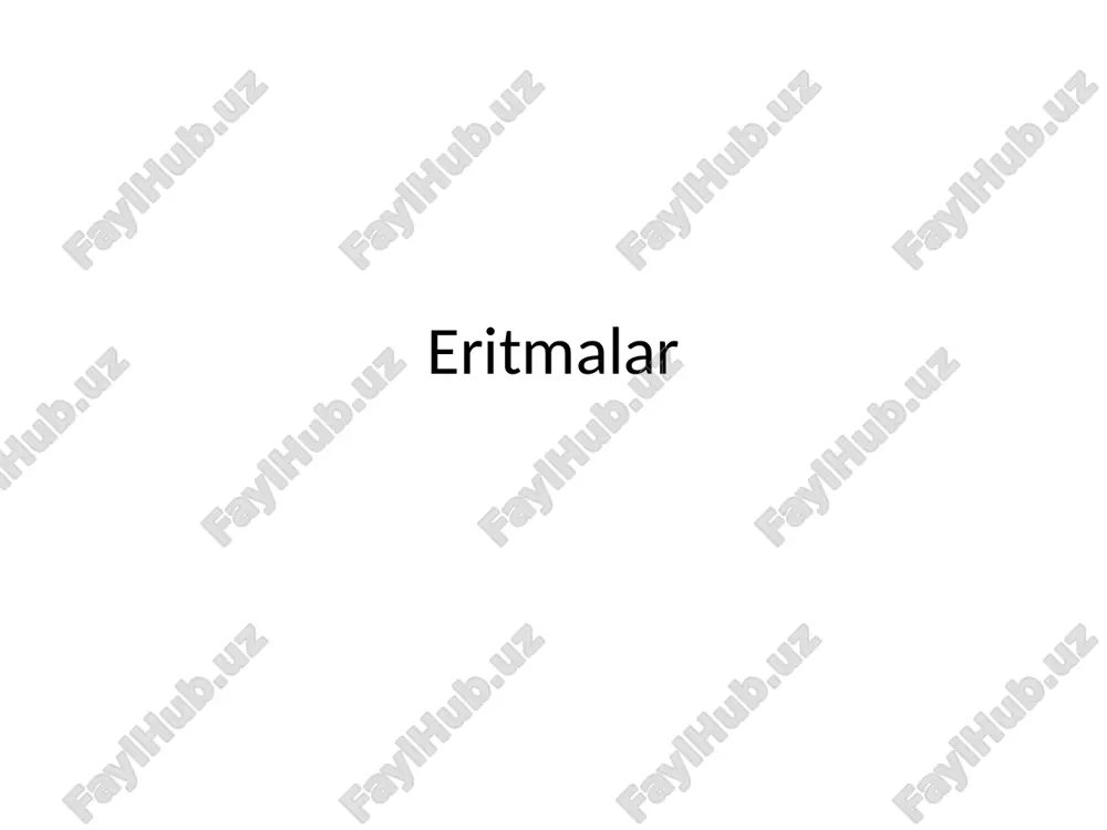 eritmalar — PPTX