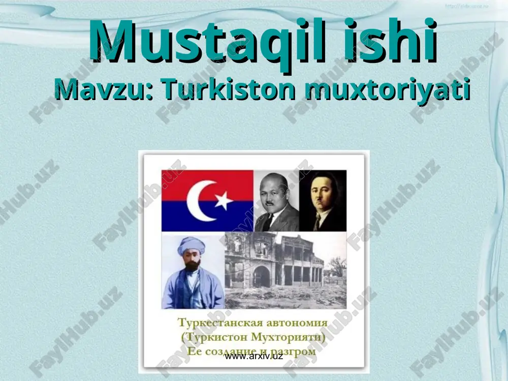 turkiston muxtoriyati — ZIP