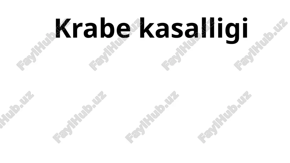 krabe kasalligi — ZIP