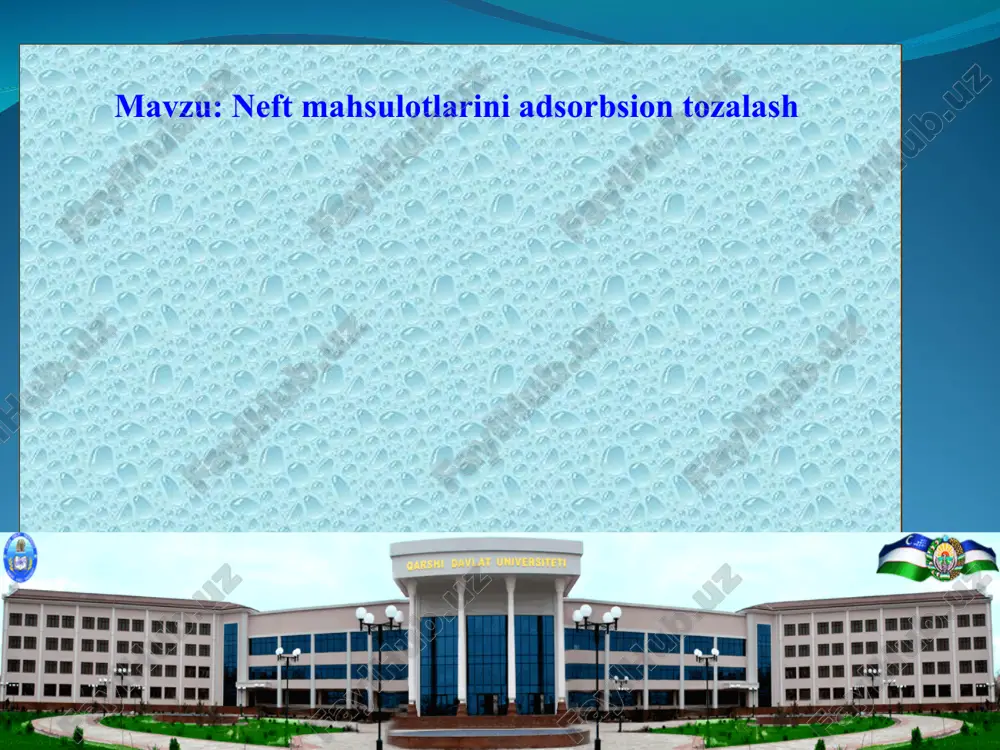 neft mahsulotlarini adsorbsion tozalash — ZIP