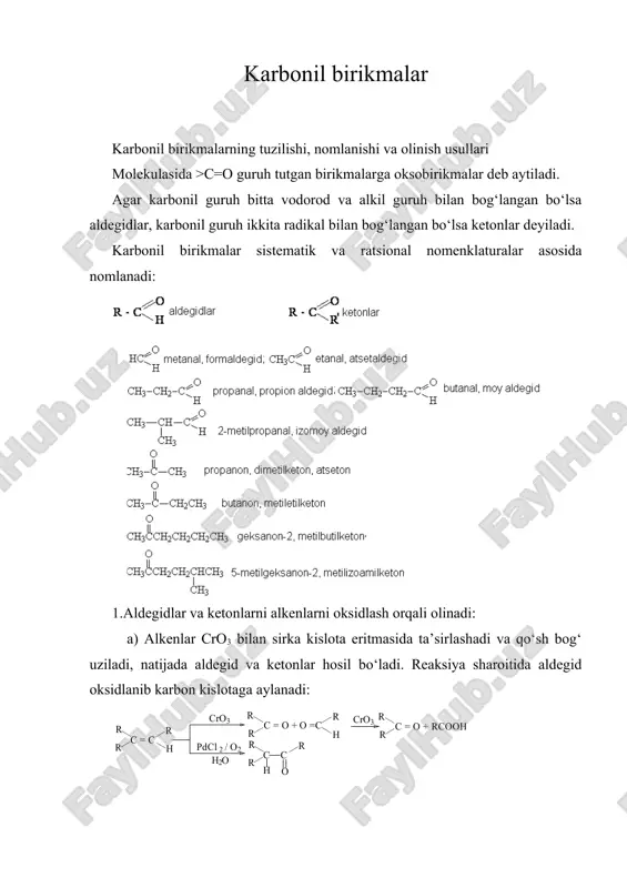 karbonil birikmalar — ZIP