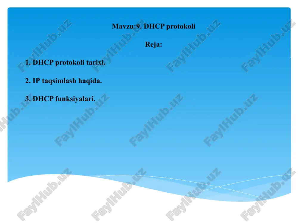 dhcp protokoli — PPTX