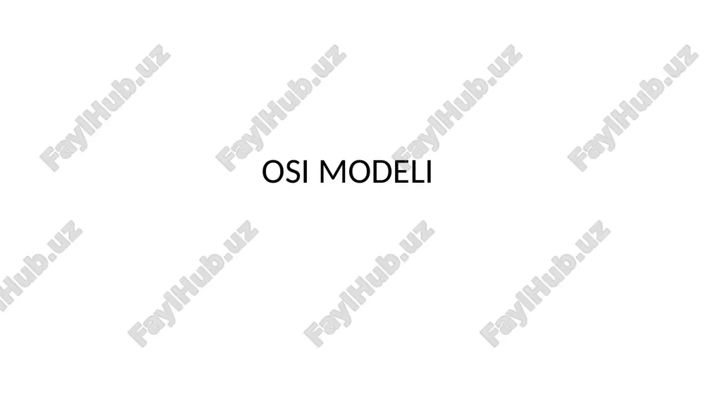osi modeli — PPTX