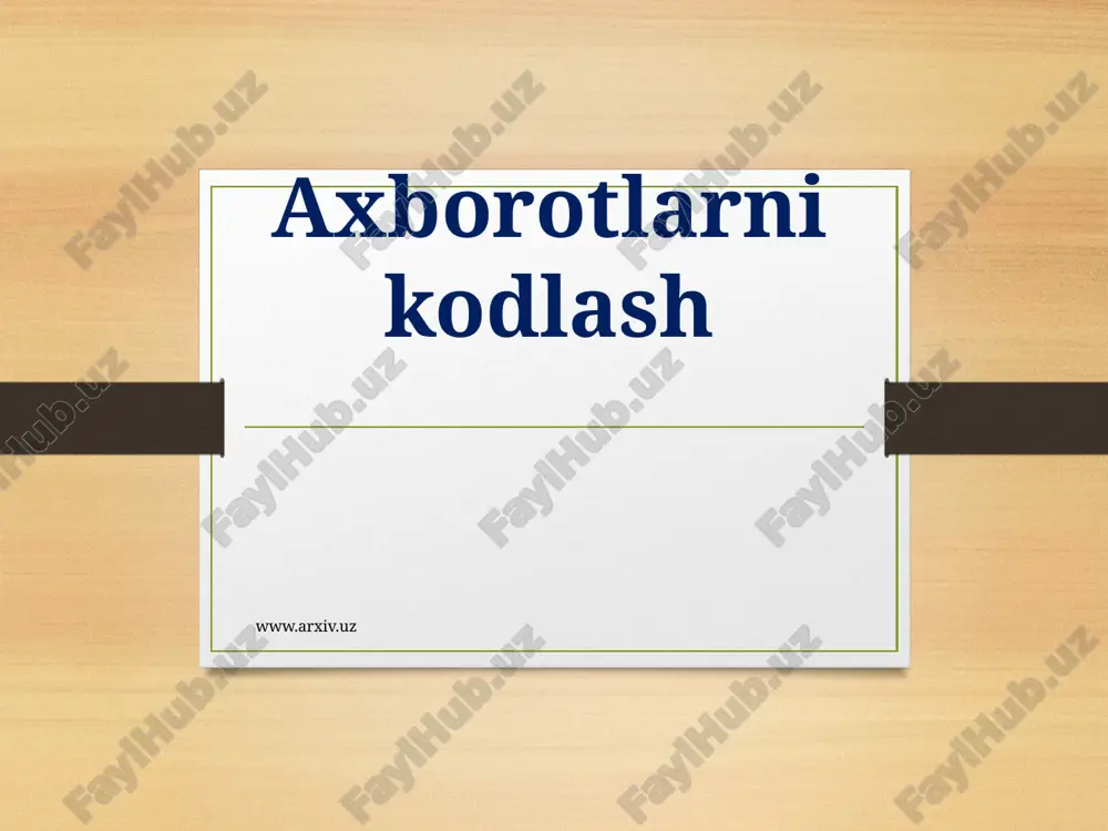 axborotlarni kodlash — ZIP