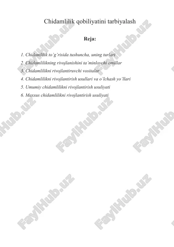 chidamlilik qobiliyatini tarbiyalash — ZIP