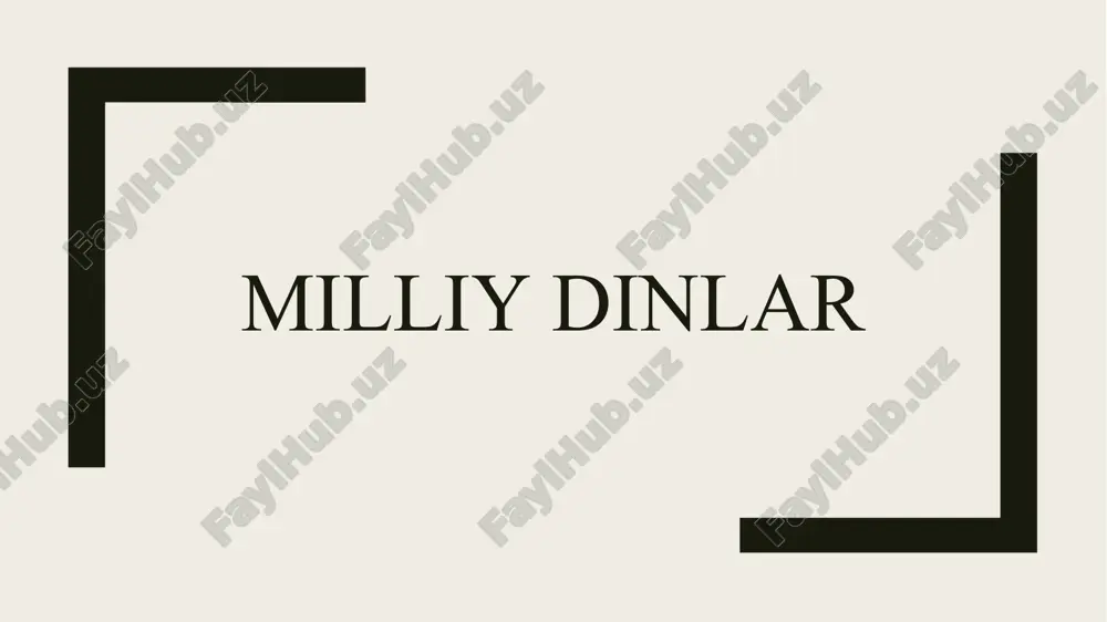 milliydinlar — PPTX