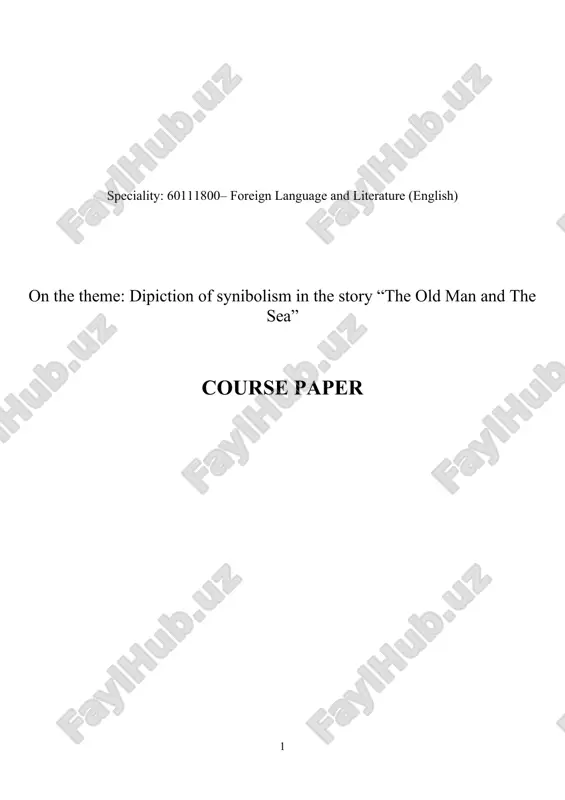 the old man and the sea — DOCX