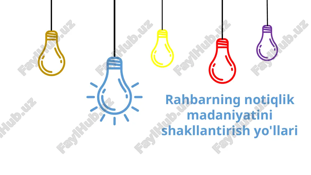 rahbarning notiqlik madaniyatini shakllantirish yoʻllari — PPTX