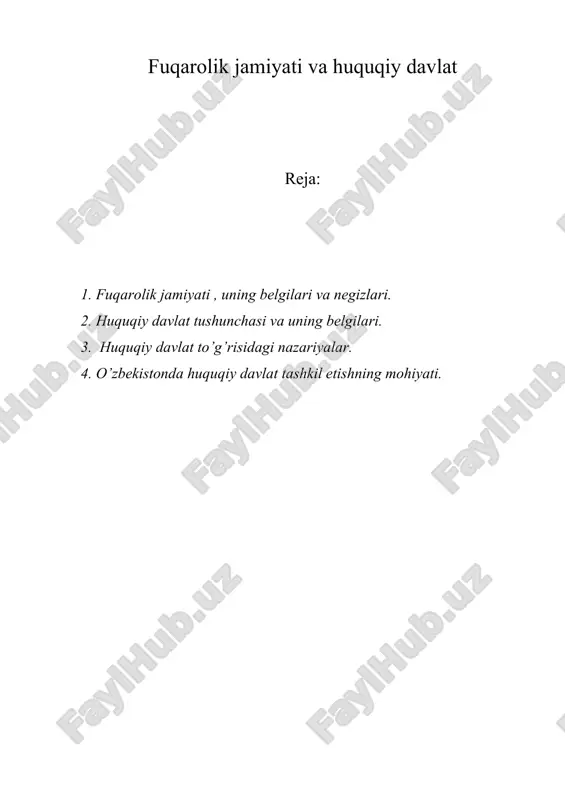 fuqarolik jamiyati va huquqiy davlat — ZIP