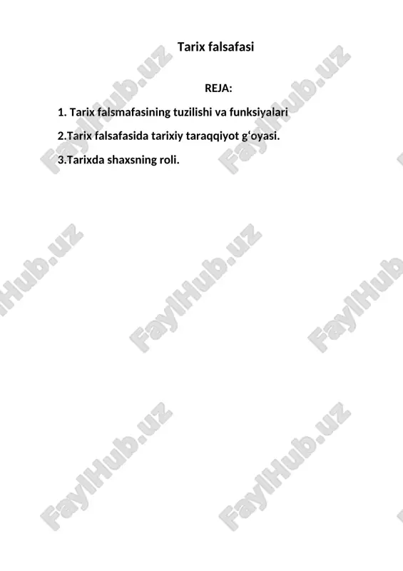tarix falsafasi — ZIP
