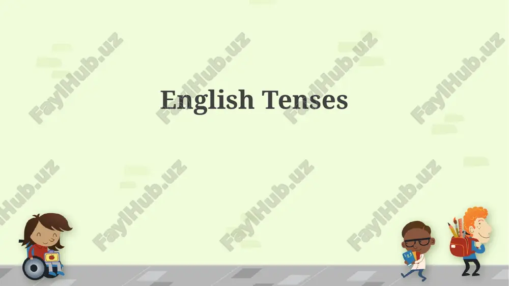 english tenses — PPTX