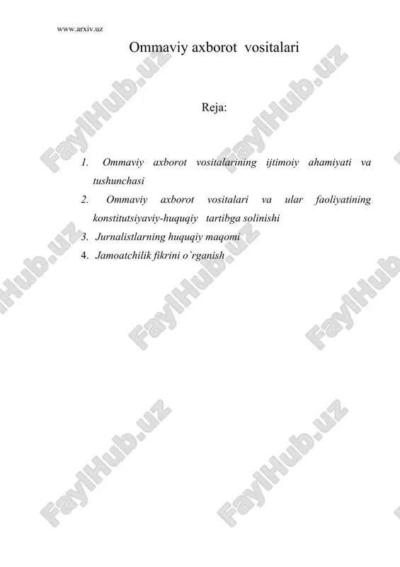 ommaviy axborot vositalari — ZIP