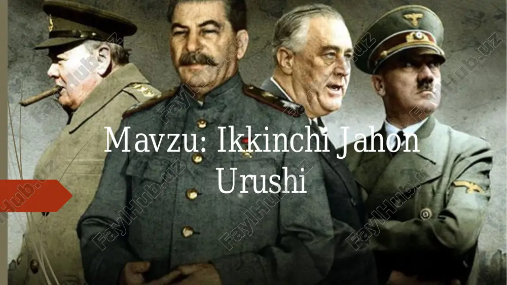 ikkinchi jahon urushi — PDF