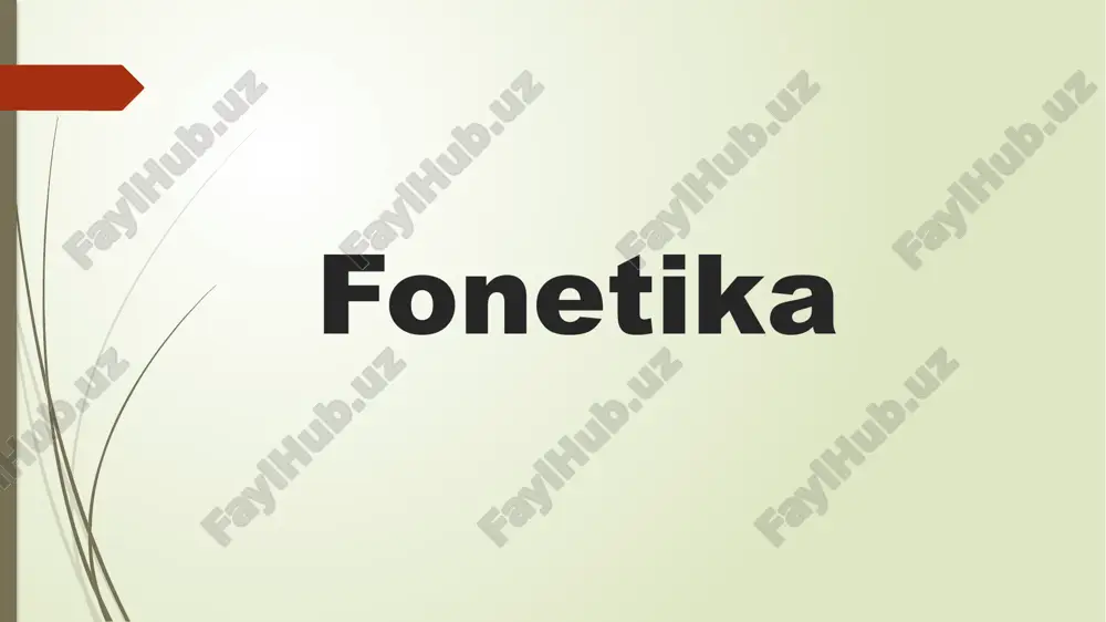 fonetika — PPTX