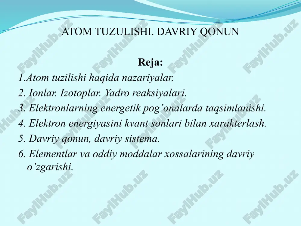atom tuzulishi. davriy qonun — ZIP
