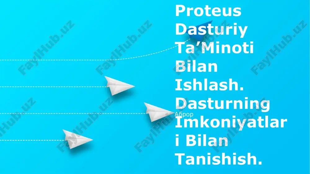 proteus dasturiy ta’minoti — PPTX