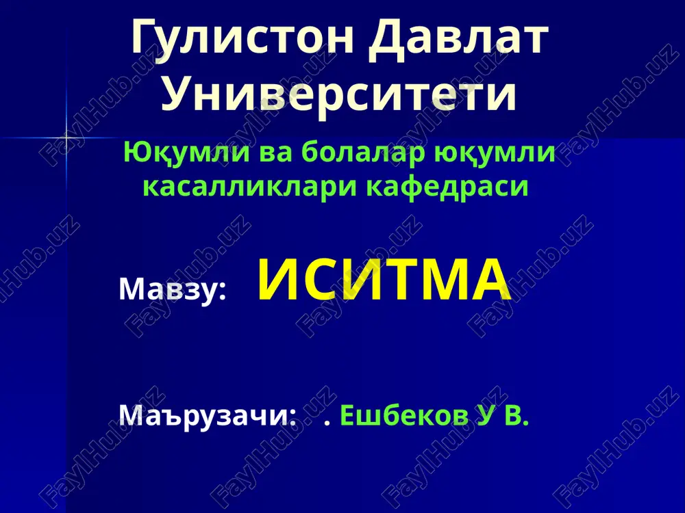 isitma — PPTX