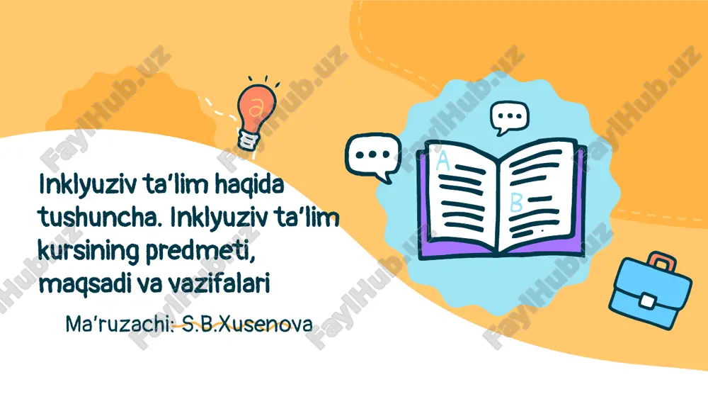 inklyuziv ta’lim — PPTX