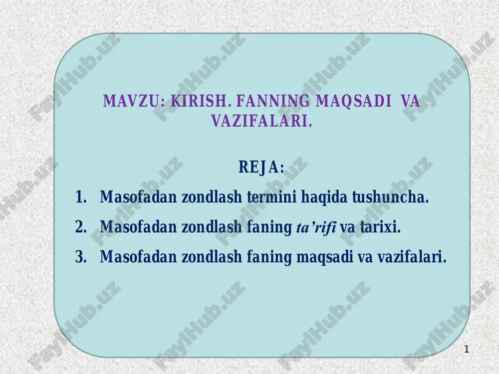 masofadan zondlash — PDF