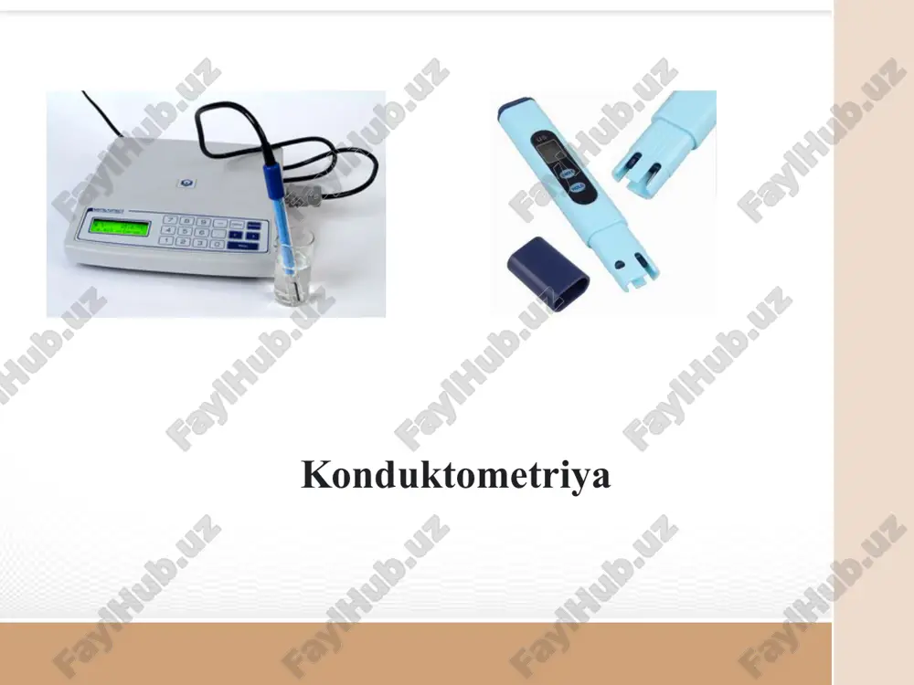 konduktometriya — PPTX