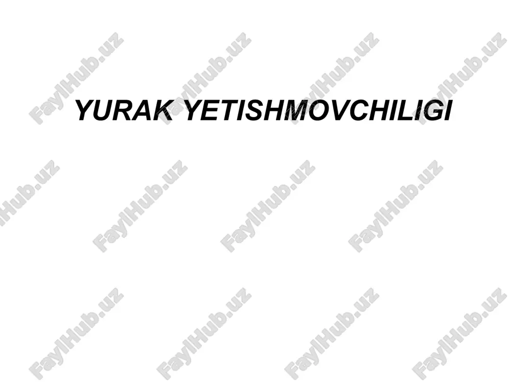 yurak yetishmovchiligi — ZIP