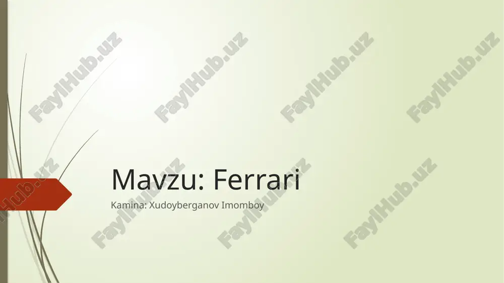 ferrari — PPTX