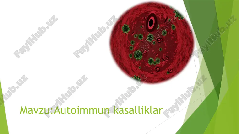 autoimmun kasalliklar — PPTX