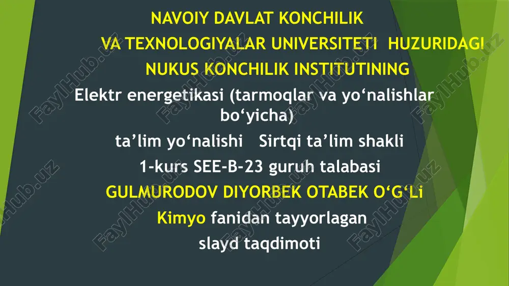 termokimyoviy jarayonlarda born-gaber sikli va uning ahamiyati — ZIP