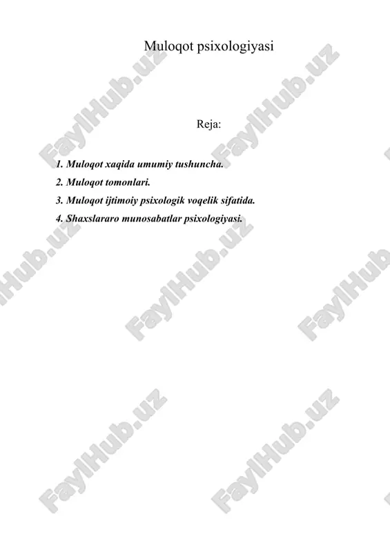 muloqot psixologiyasi — ZIP