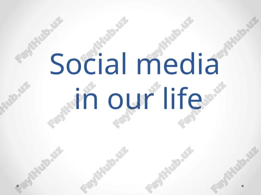 social media — PPTX