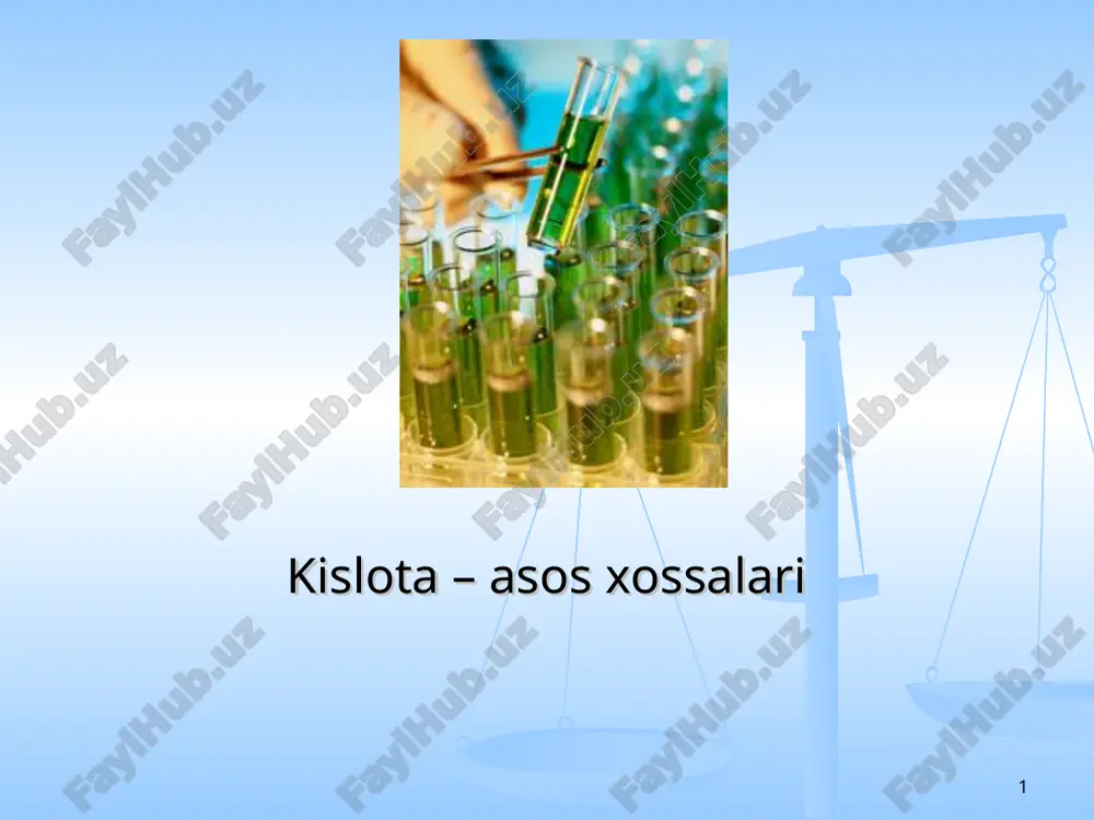 kislota – asos xossalari — ZIP