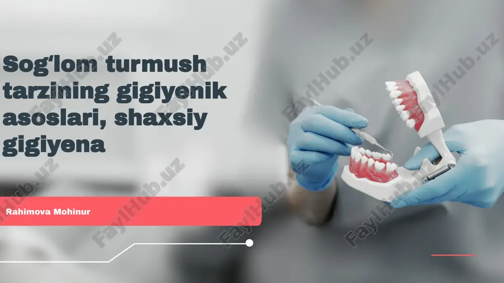 shaxsiy gigiyena — PPTX
