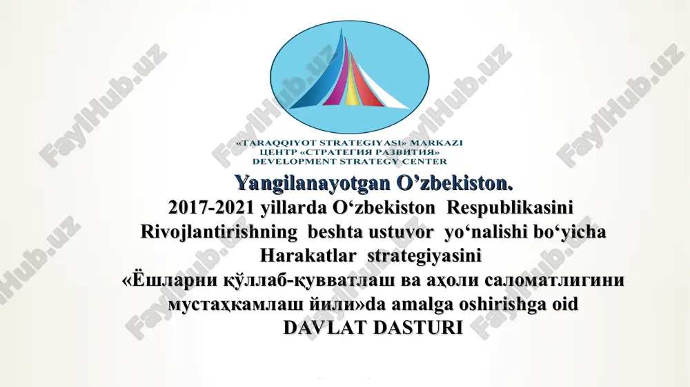 harakatlar strategiyasi — PPT