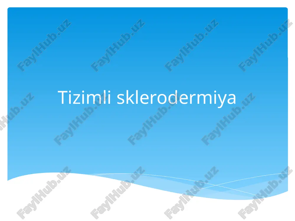 sklerodermiya — PPTX