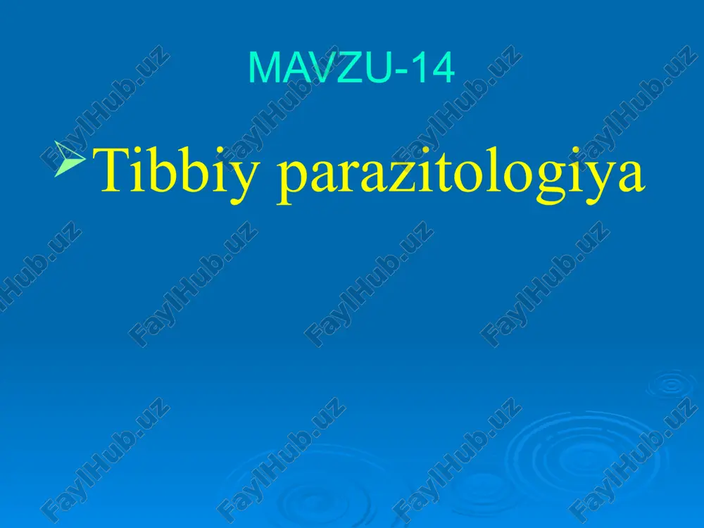 tibbiy parazitologiya — ZIP