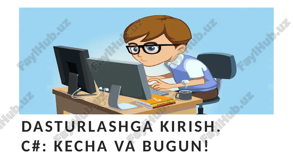 dasturlashga kirish — PPTX