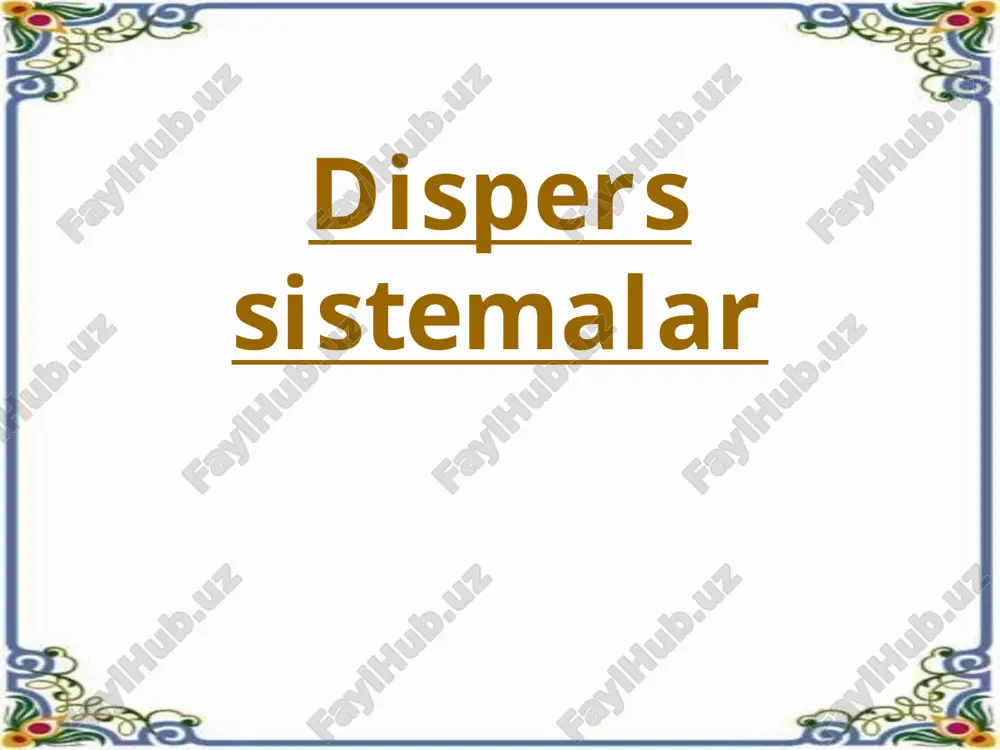 dispers sistemalar — ZIP