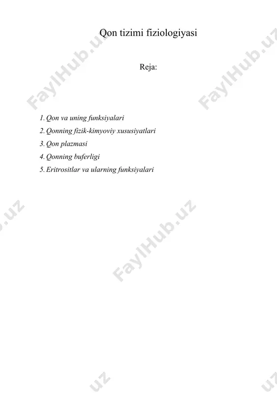qon tizimi fiziologiyasi — ZIP