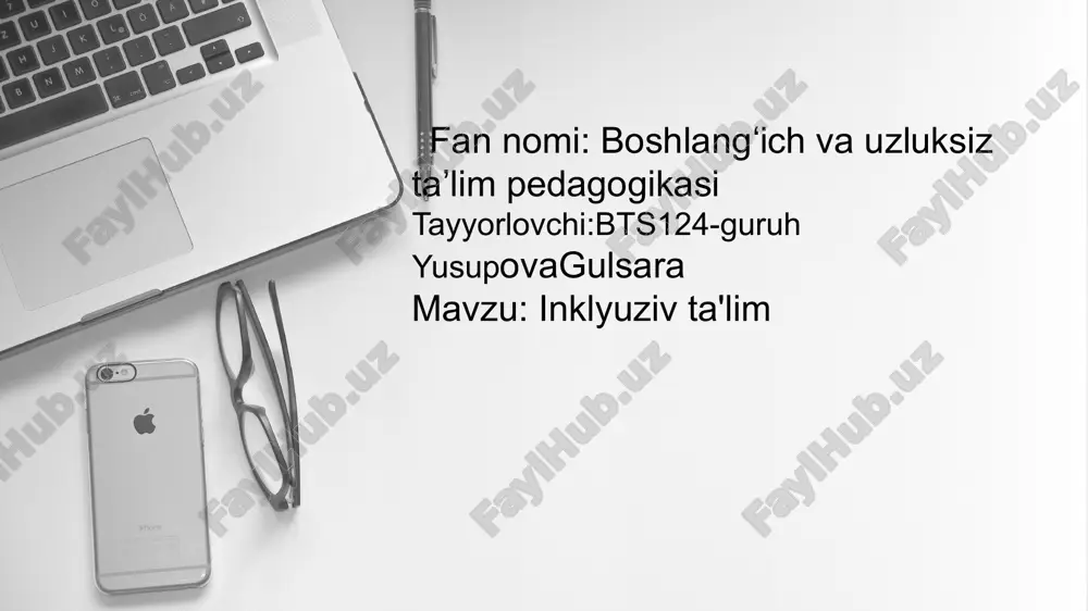 inklyuziv ta'lim pedagogikasi — PPTX