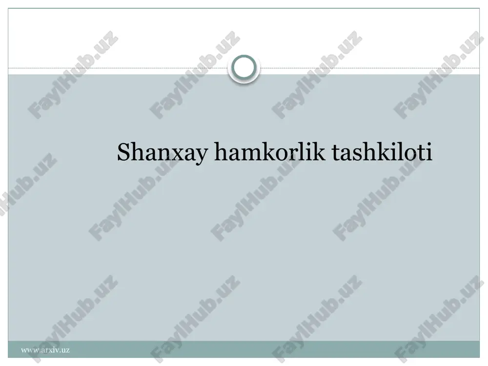 shanxay hamkorlik tashkiloti . — ZIP